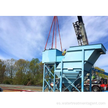 Clarificador de placa inclinada de láminas